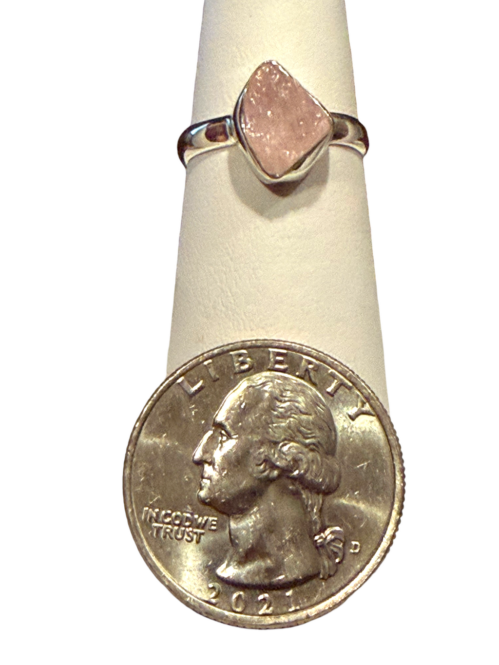 Morganite Sterling Silver Ring