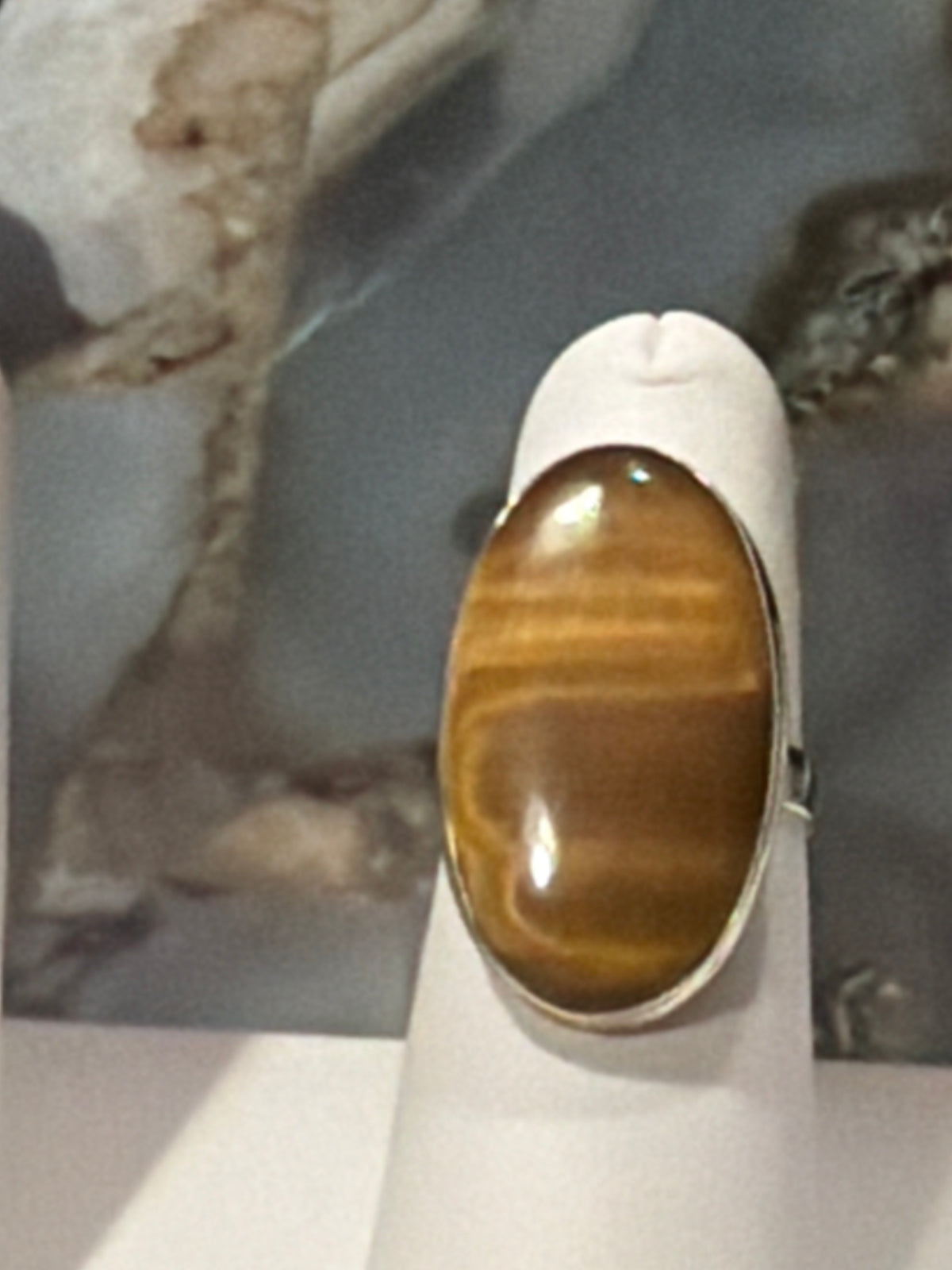 Tigereye Sterling Silver Ring