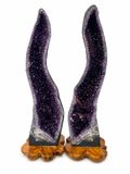 Amethyst Cathedral Geode Pair