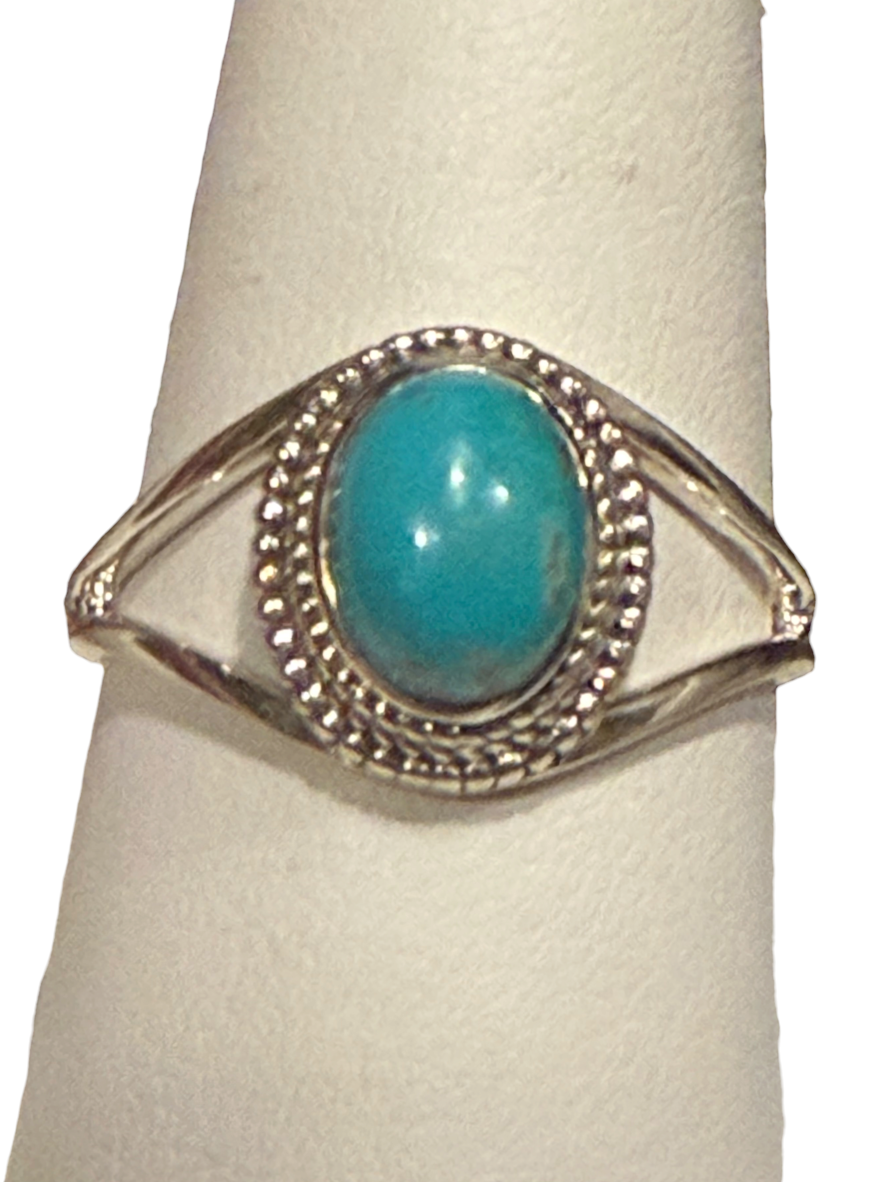 Turquoise Oval Sterling Silver RIng