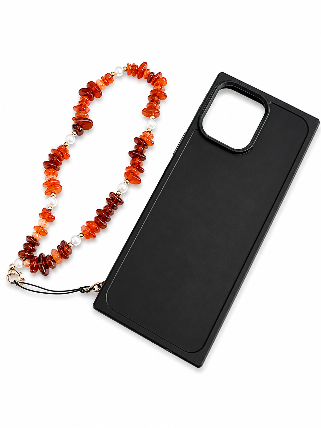 Amethyst & Pearl Cell Phone Charm