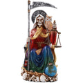 Santa Muerte Rainbow Sitting On Throne Day of The Dead Decorative Figurine