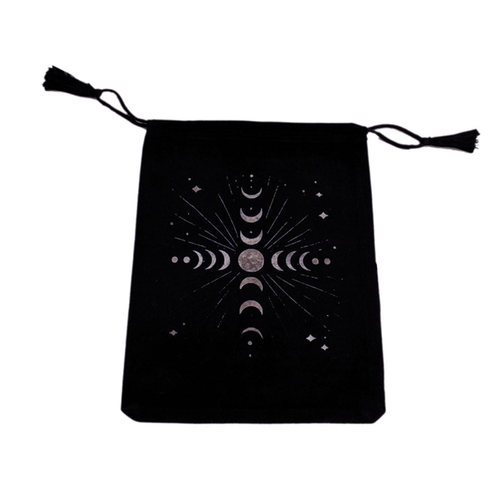 Lunar Cycle Velvet Tarot Card Bag