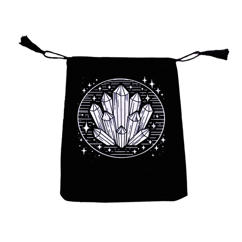 Healing Crystals Velvet Tarot Card Bag