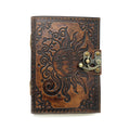Celestial Embossed Blank Leather Journal