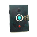 Triple Moon Embossed Blank Leather Journal