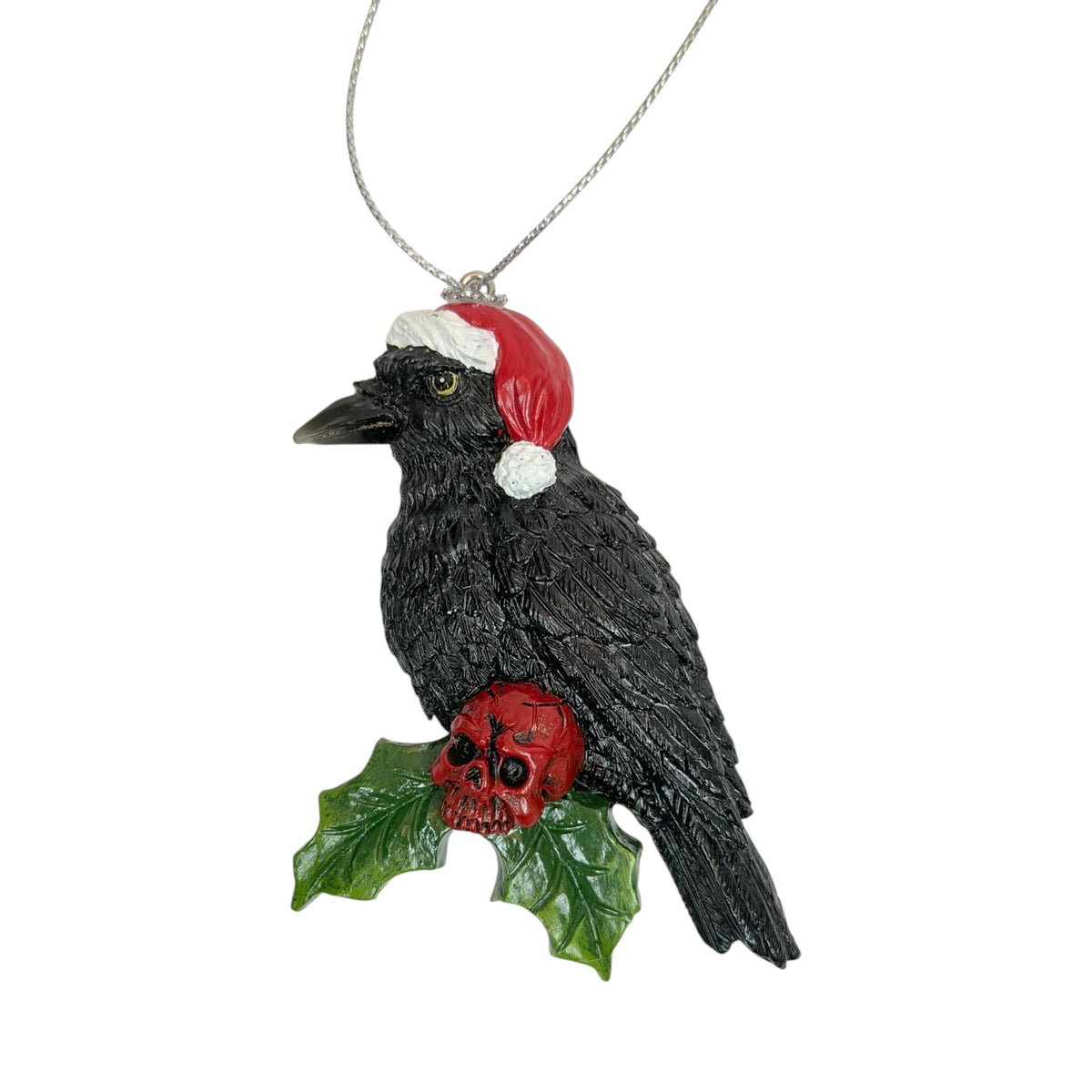 Yuletied Raven Ornament