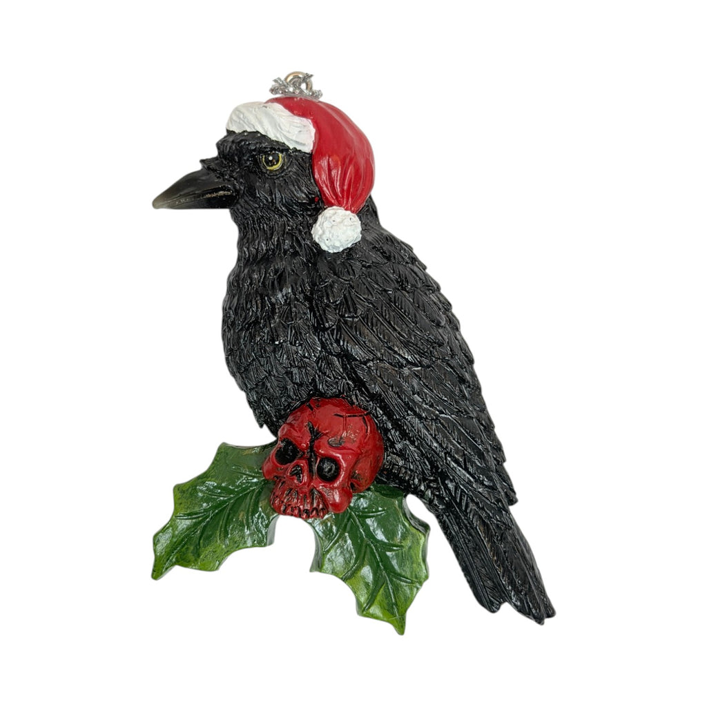 Yuletied Raven Ornament