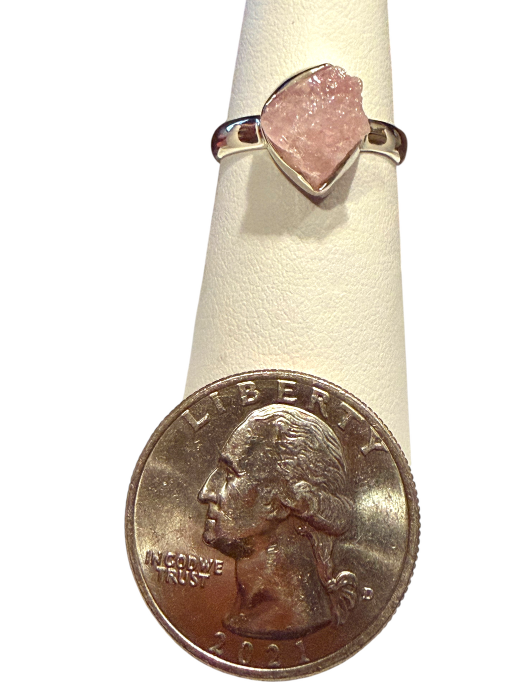 Morganite Sterling Silver Ring
