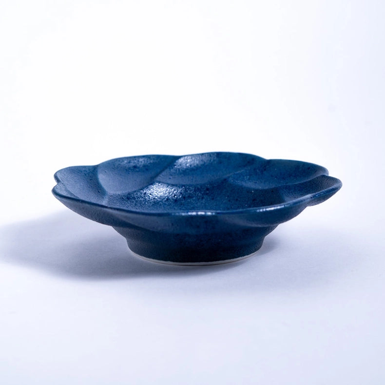 Flower-Shaped Small Dish - Blue