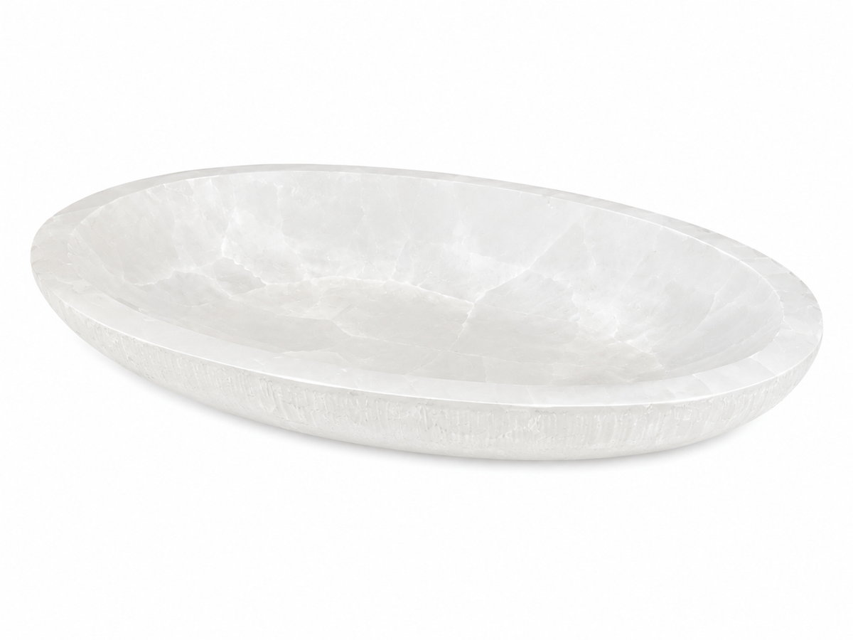 XL Oval Selenite Dish