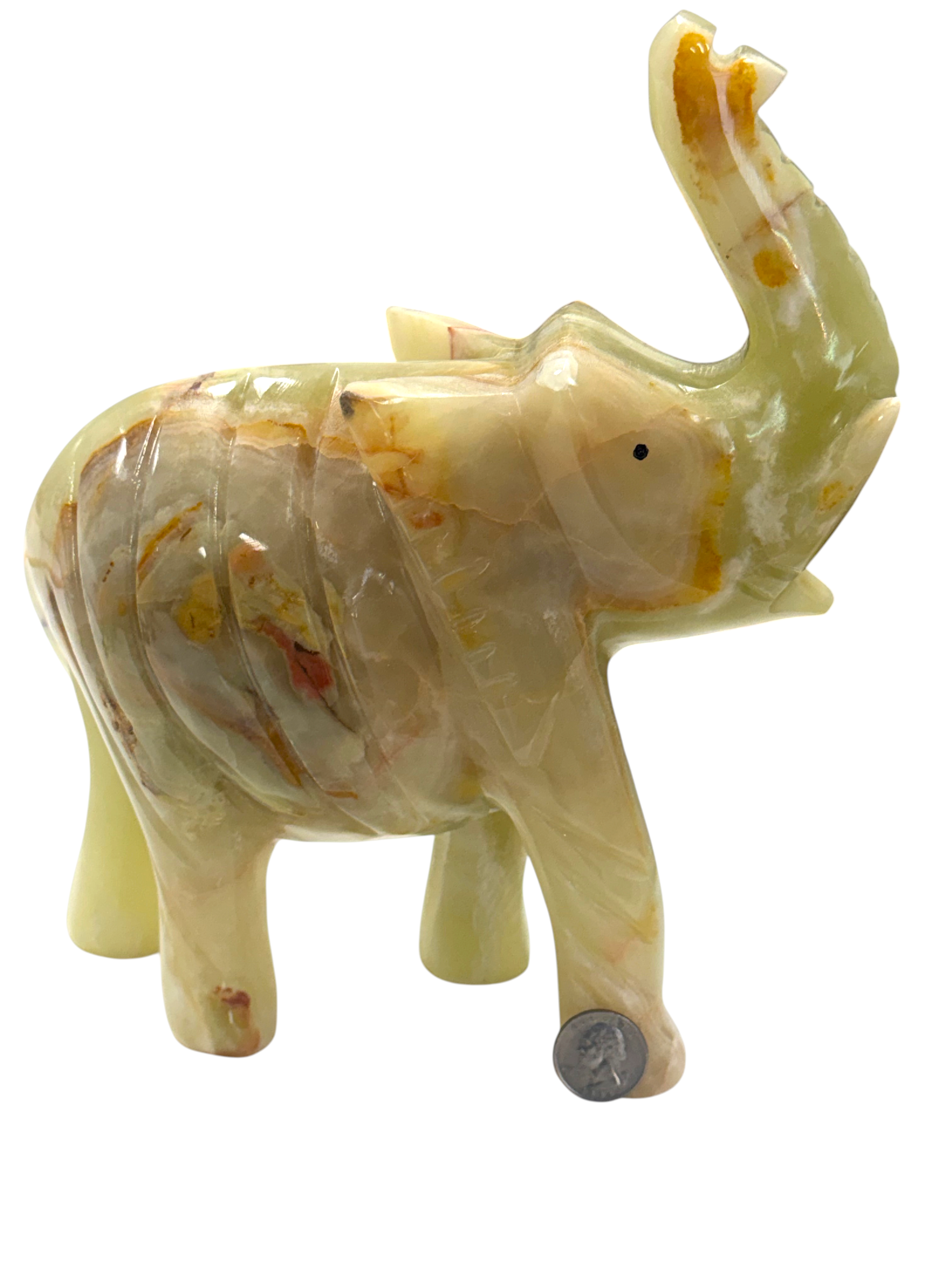 Green Onyx Elephant