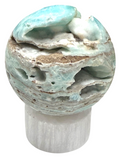 Blue Aragonite Sphere 60mm