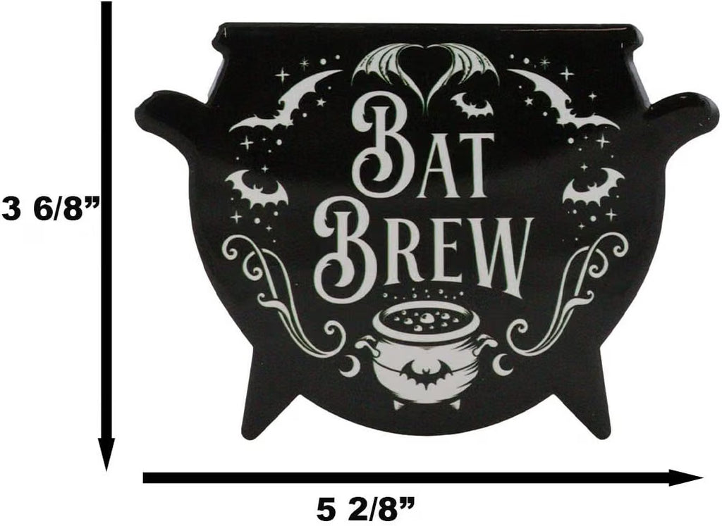 Bat Brew Cauldron Coaster Set of 4