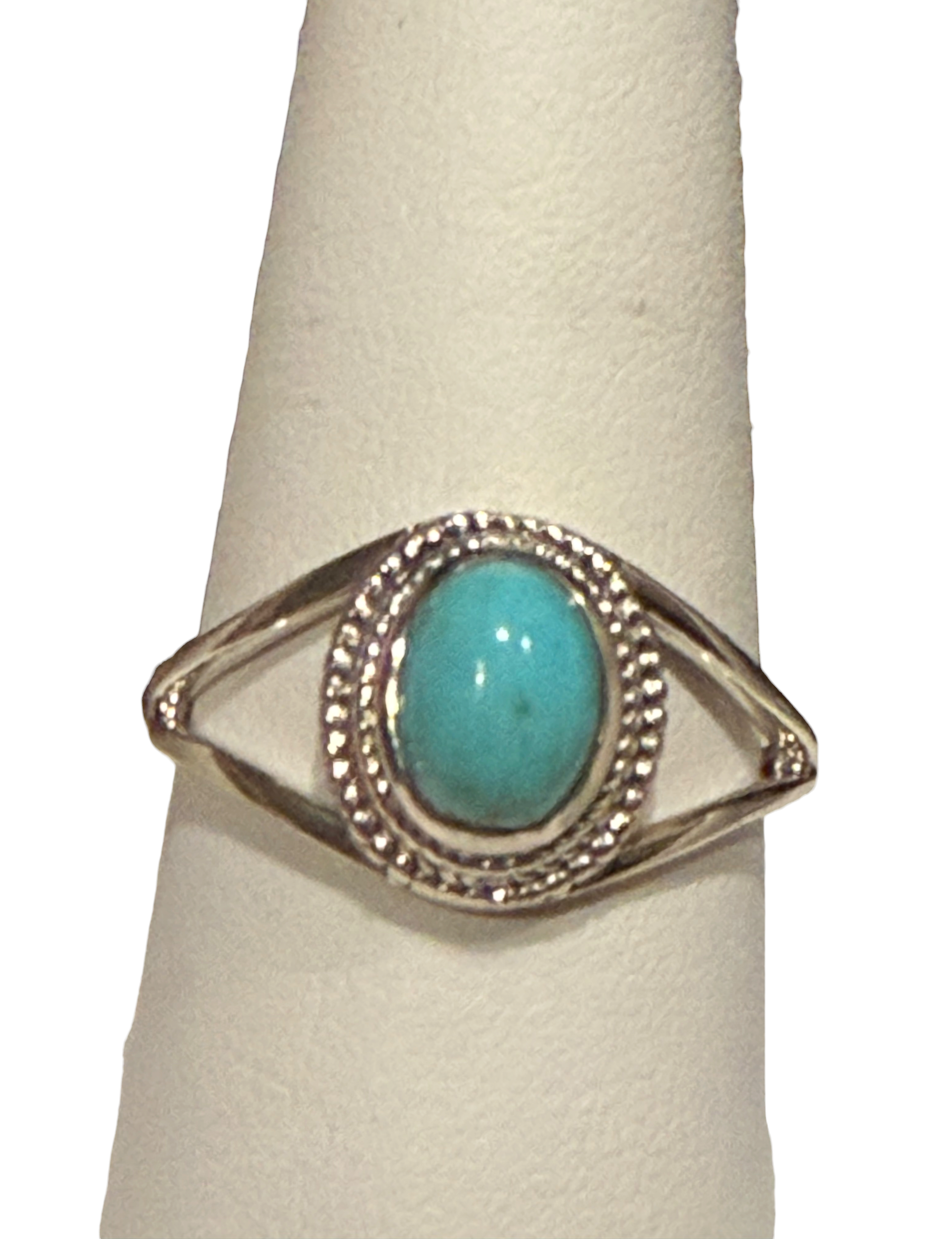 Turquoise Oval Sterling Silver RIng