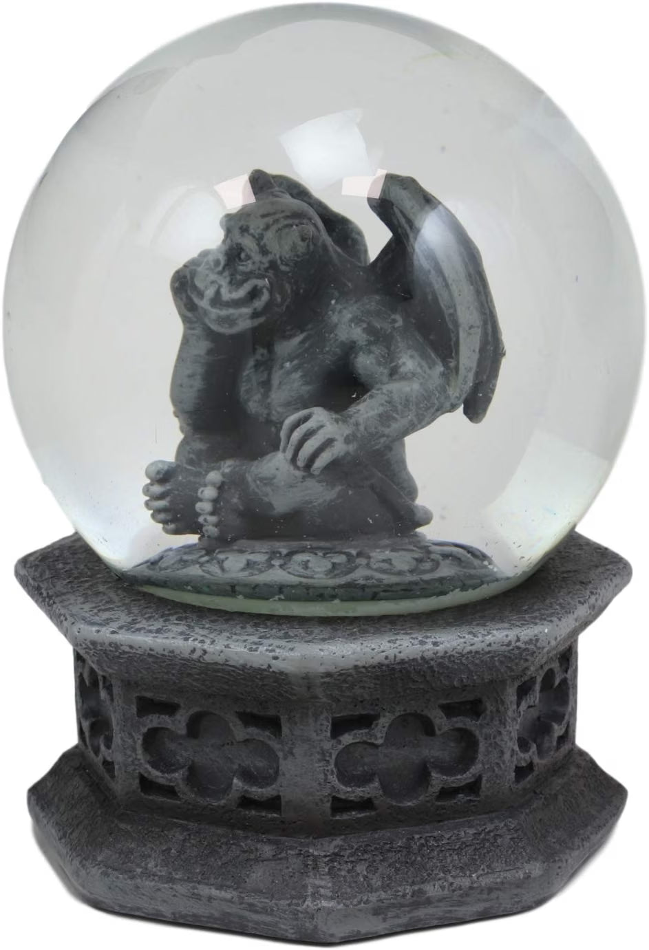 Winter Guardian Gargoyle Water Globe