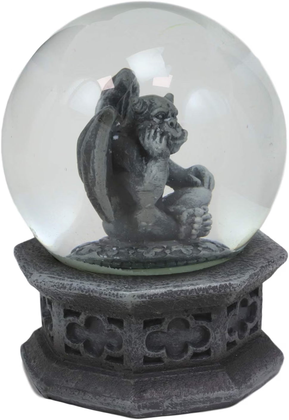 Winter Guardian Gargoyle Water Globe
