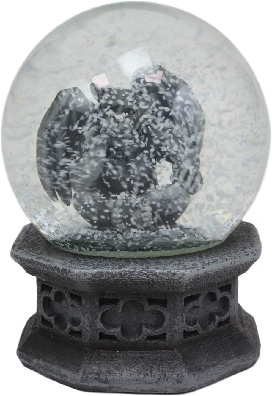 Winter Guardian Gargoyle Water Globe