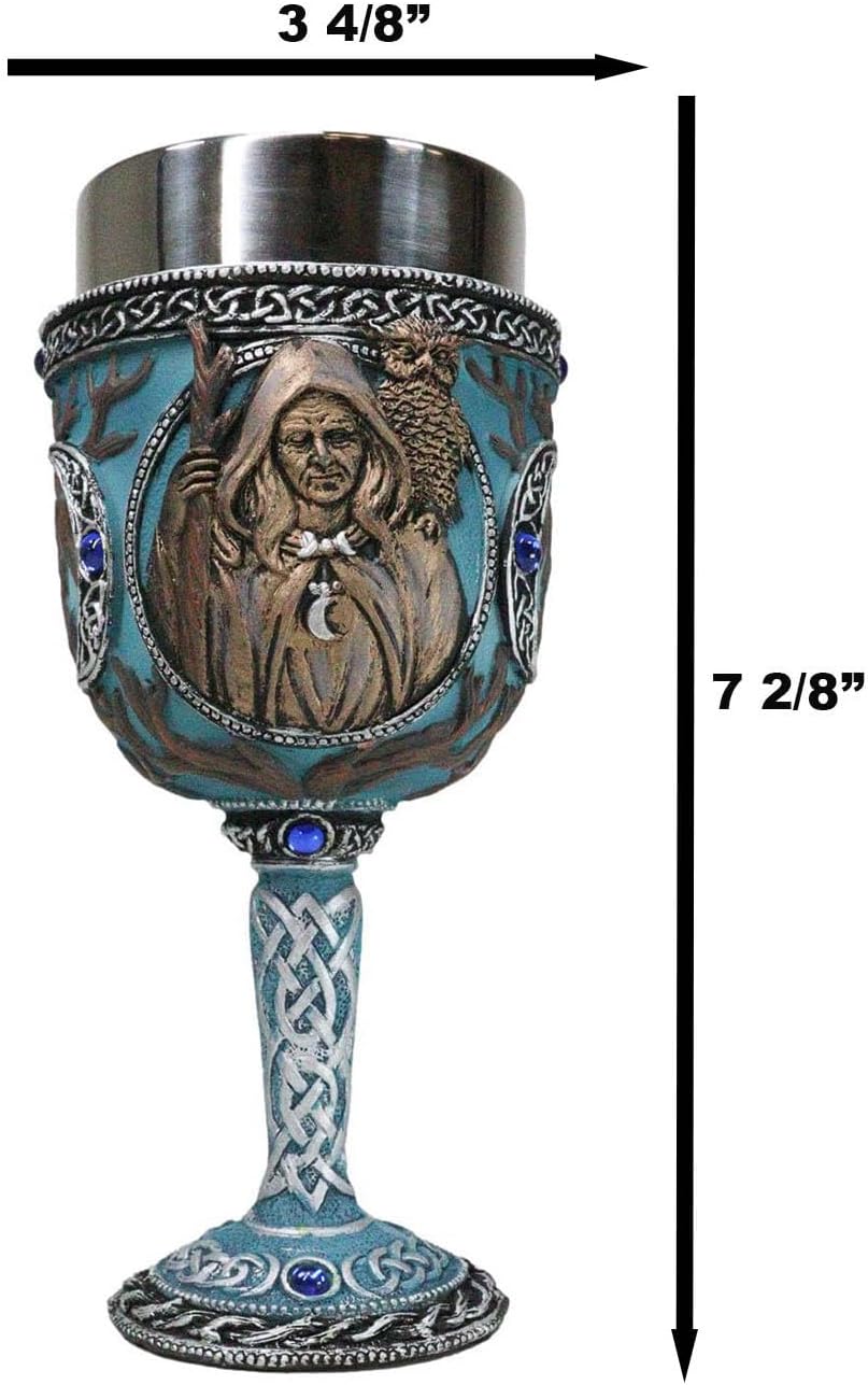 Triple Goddess "Crone" Goblet
