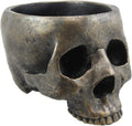 Bronze Patina Skull Bowl