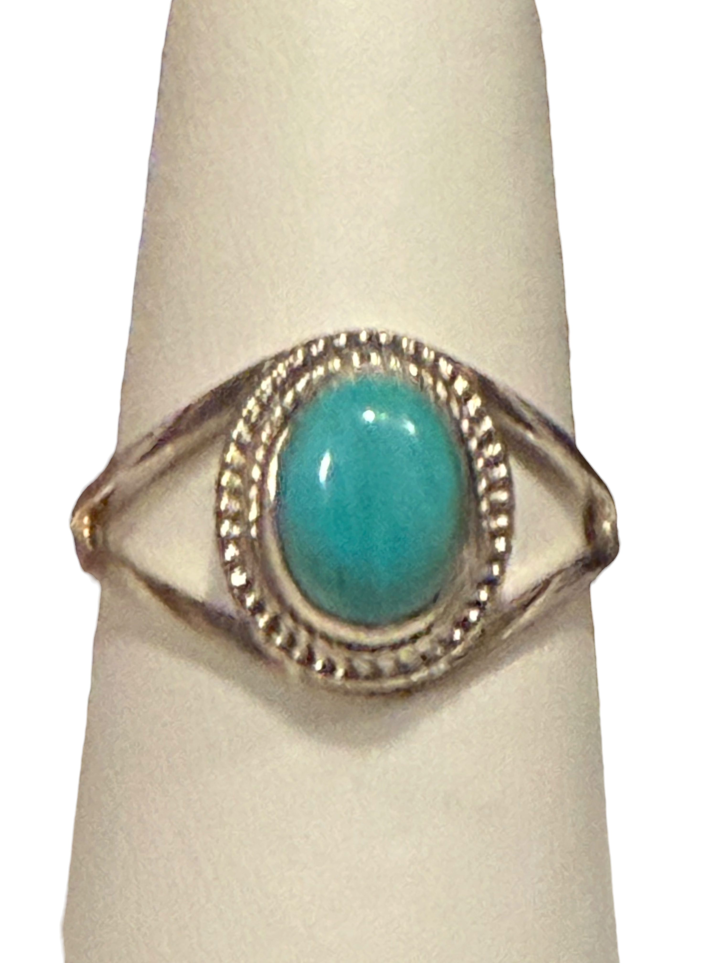 Turquoise Oval Sterling Silver RIng
