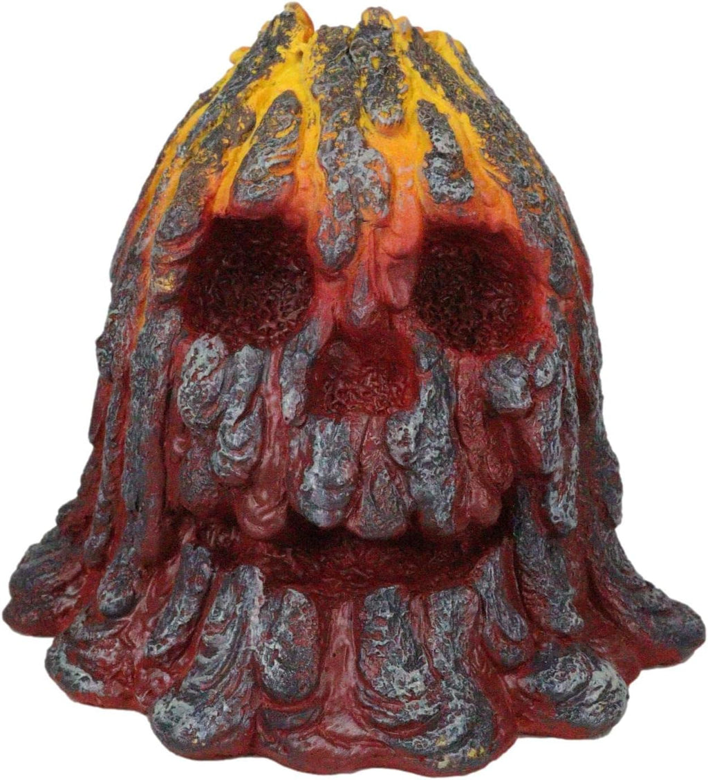 Volcano Skull LED Night Light Figurine — Lava Magma Glow
