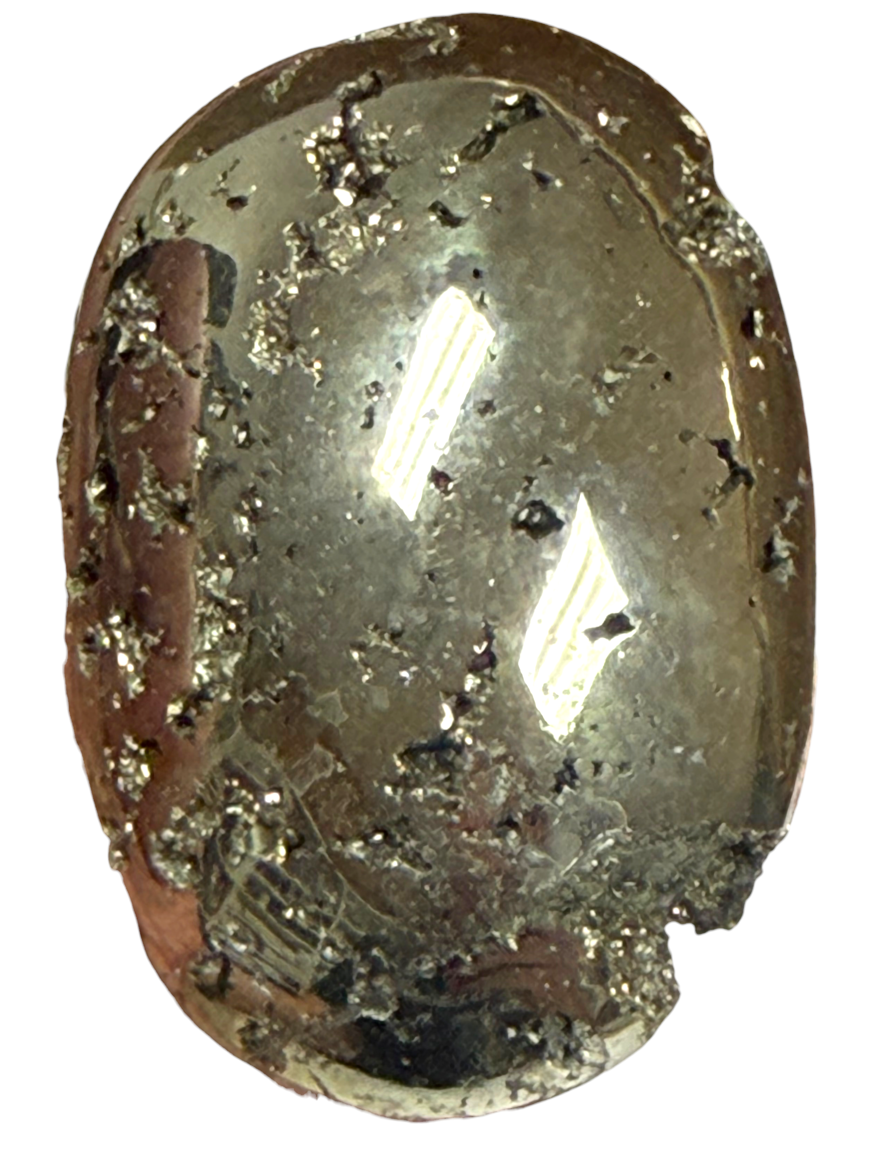 Pyrite Palm Stone
