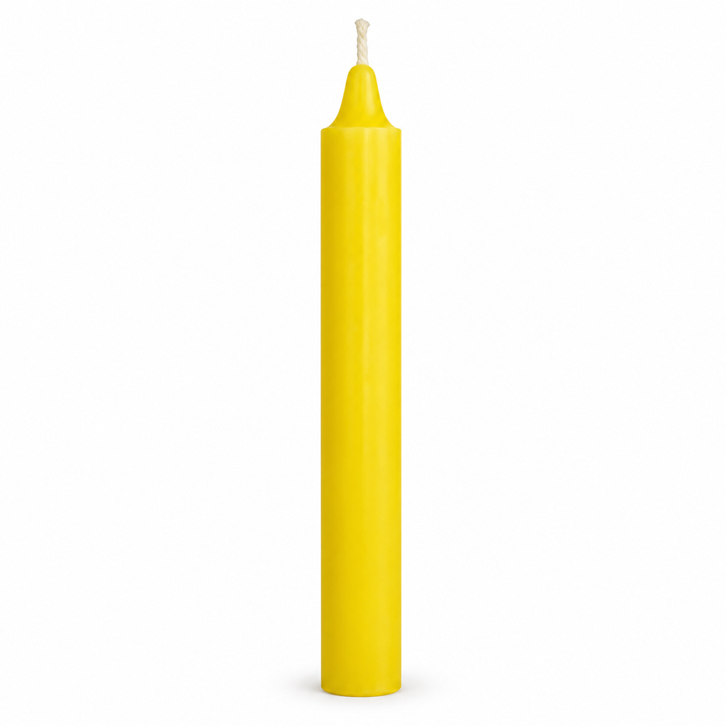 Yellow 6-inch altar candle