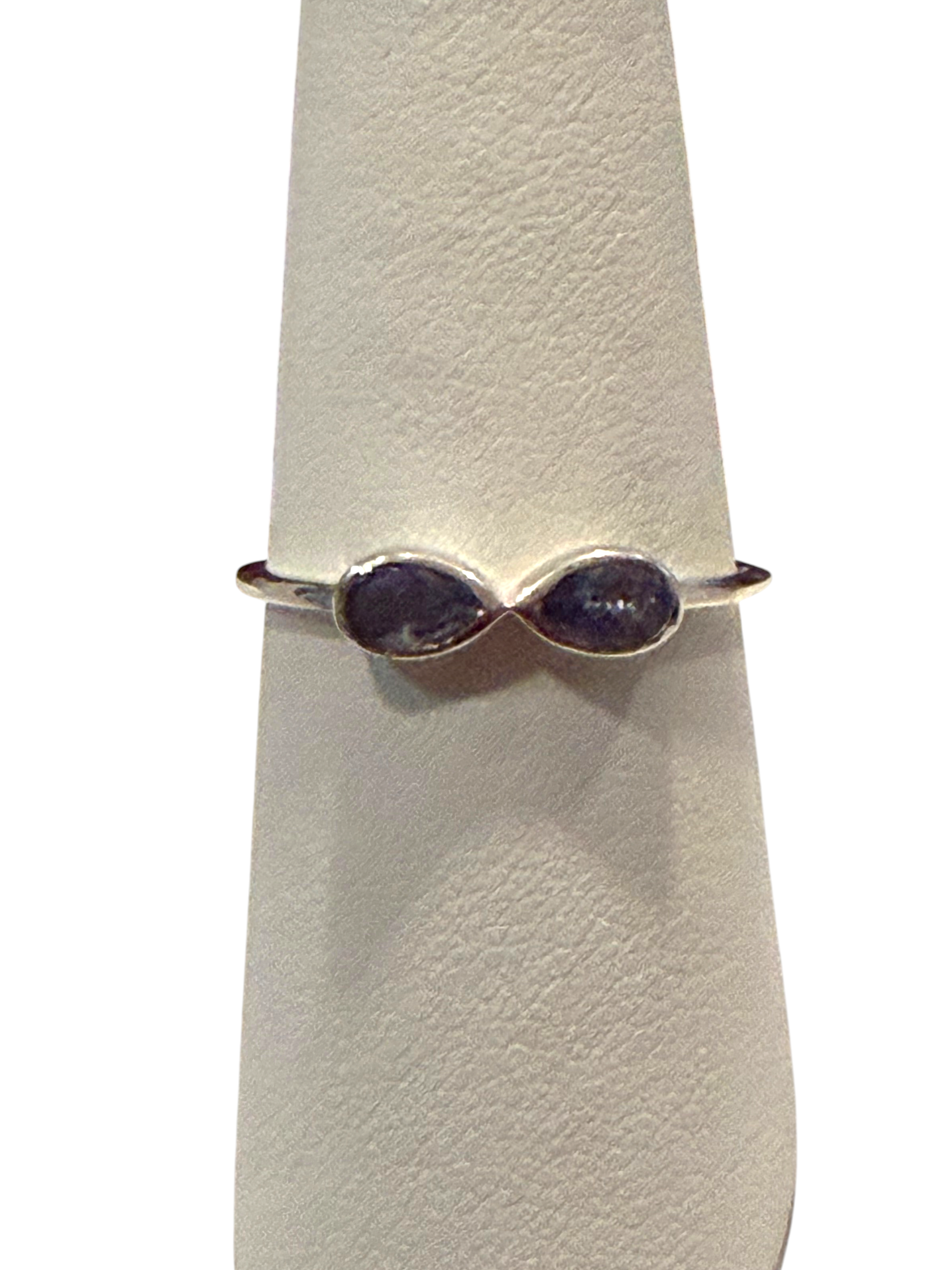 Tanzanite Infinity Sterling Silver Ring