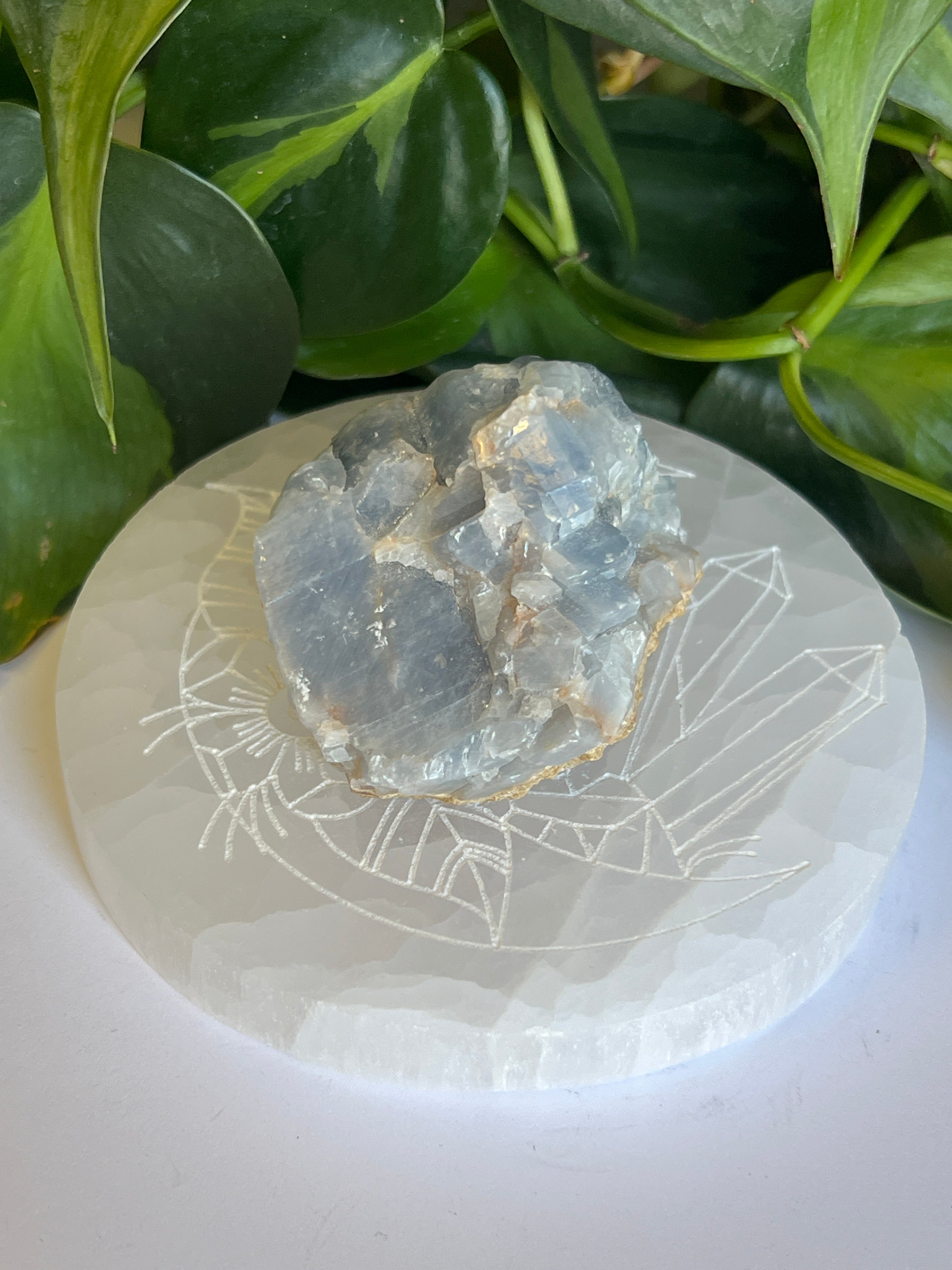 Raw Blue Calcite