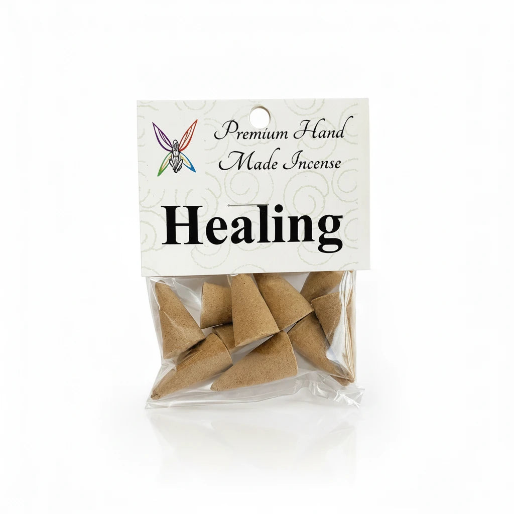 Crystal Fairy Patch Healing premium handmade cone incense pack for body, mind, and spirit wellness.