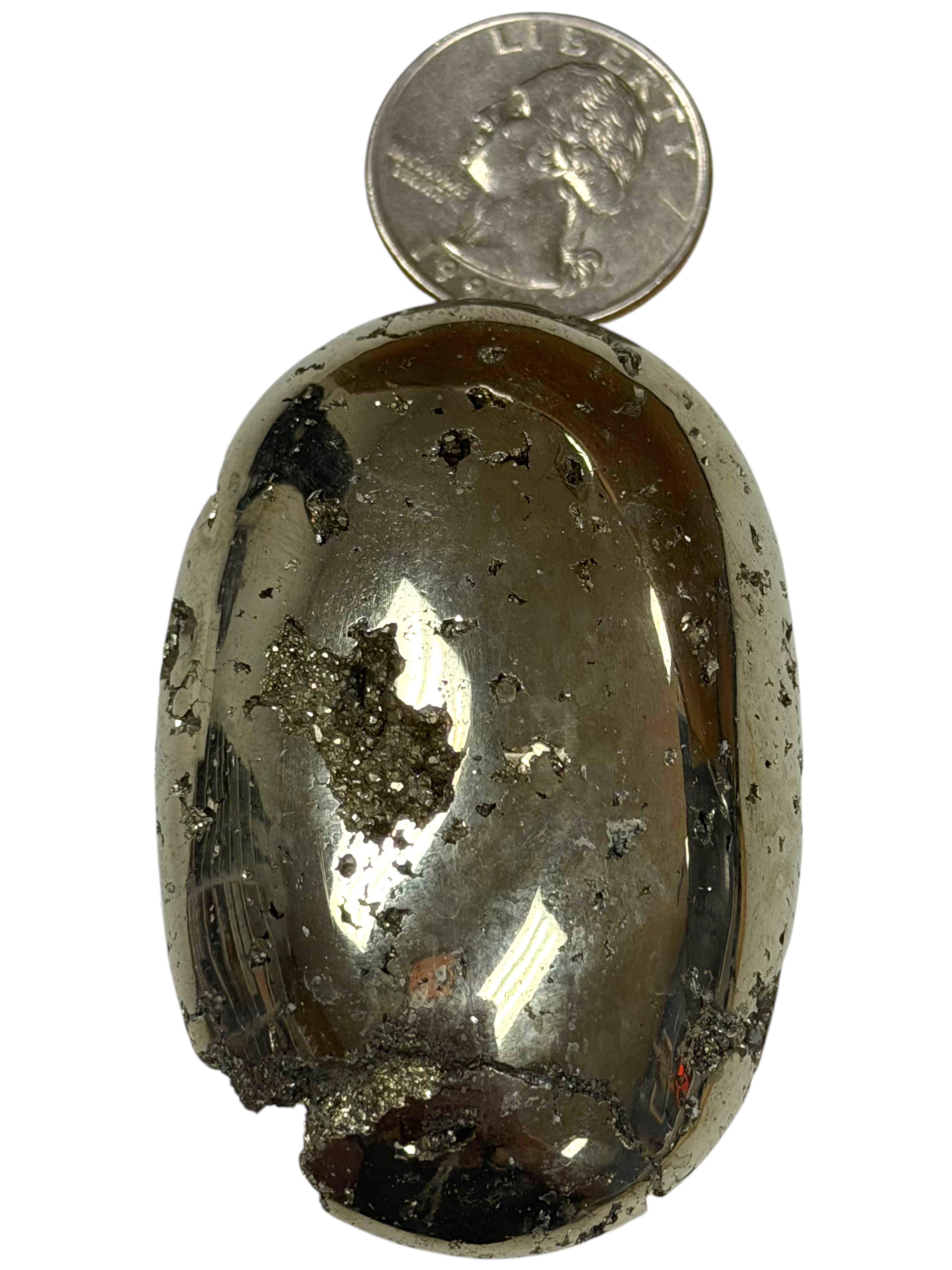 Pyrite Palm Stone