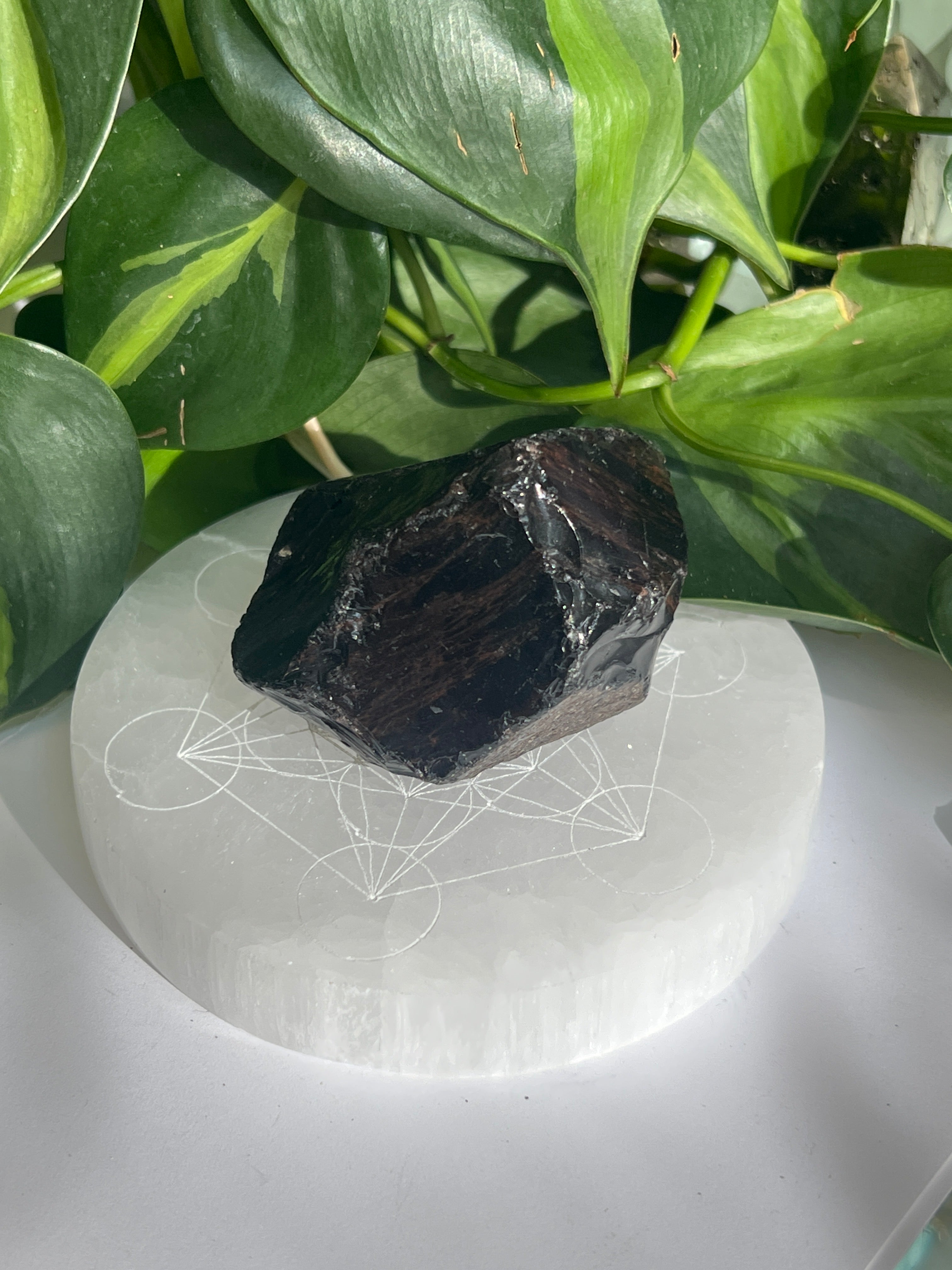 Raw Golden Sheen Obsidian