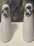 Labradorite Double Swirl Sterling Silver Ring