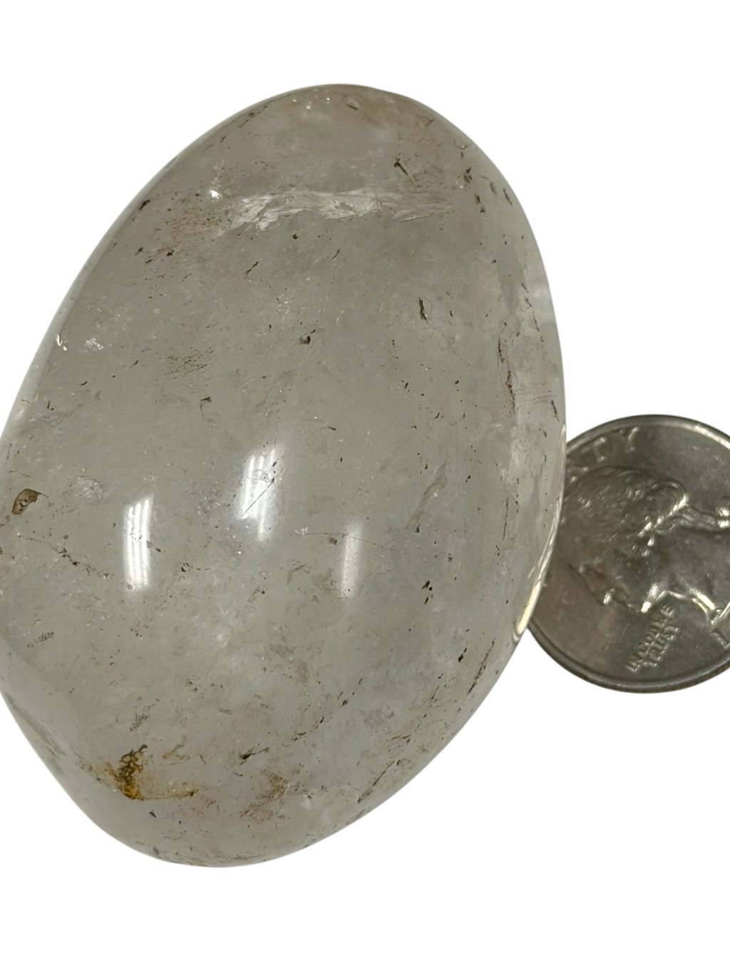 Clear Quartz Palm Stone