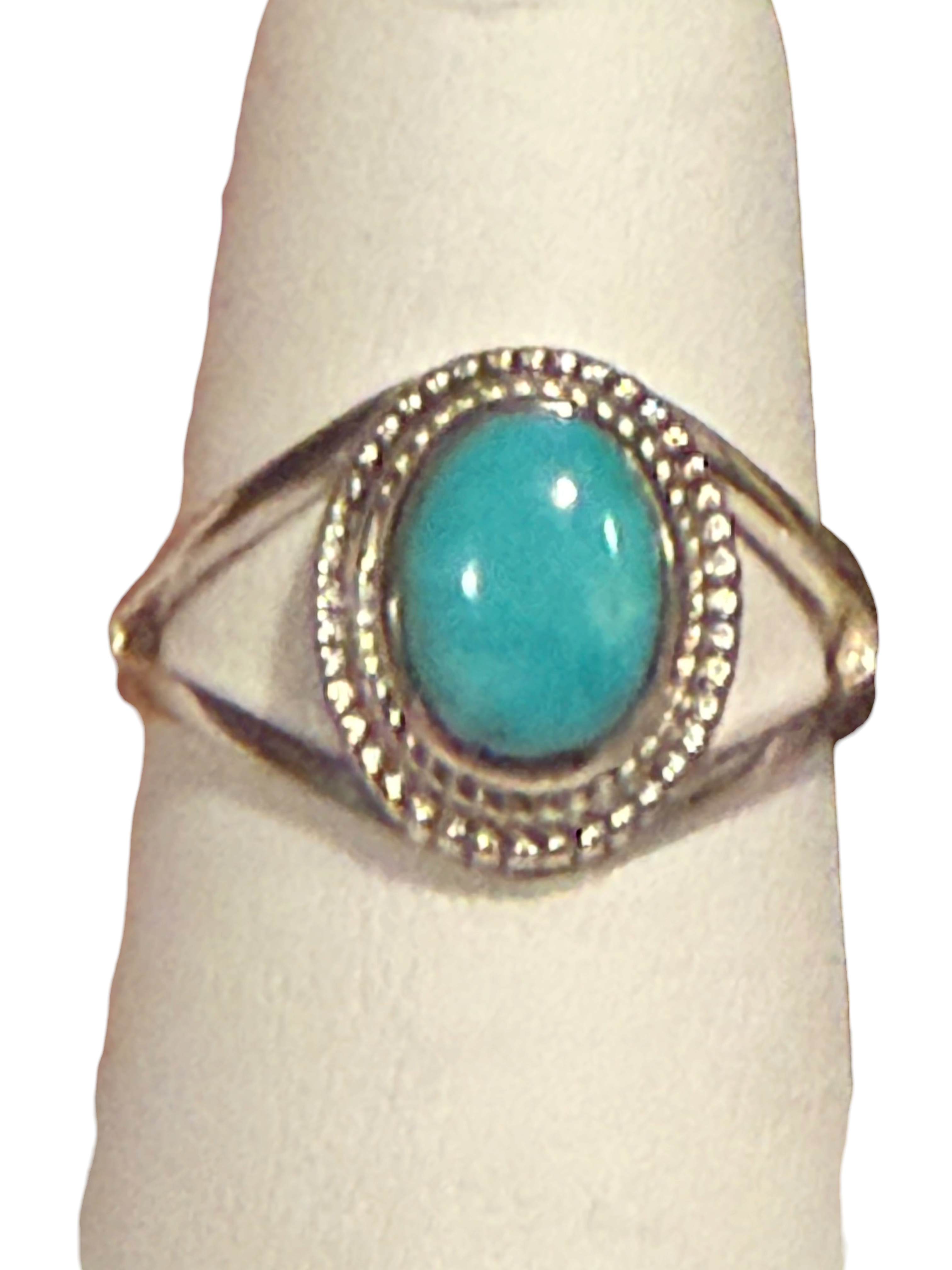 Turquoise Oval Sterling Silver RIng