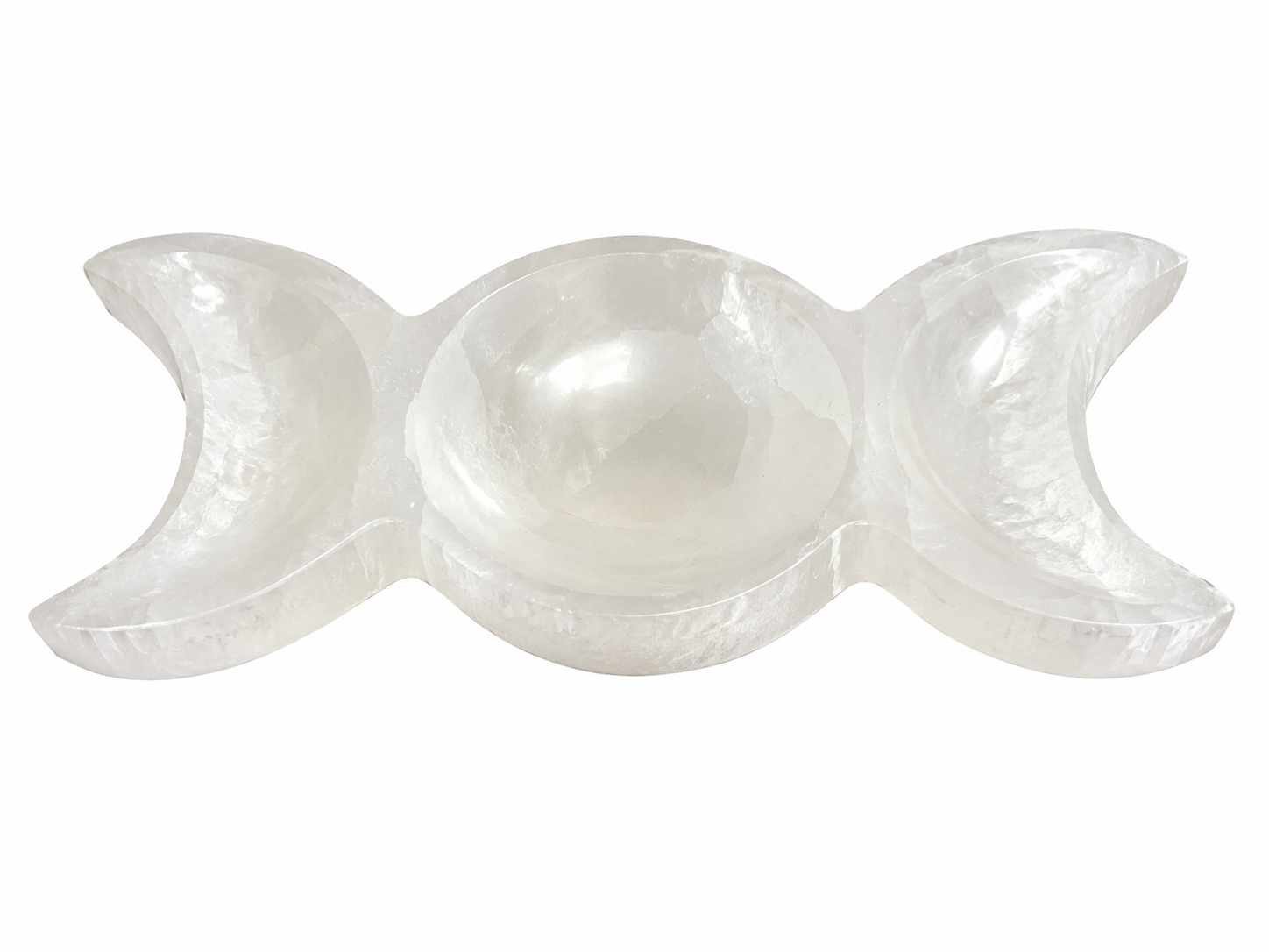 Triple Moon Selenite Dish