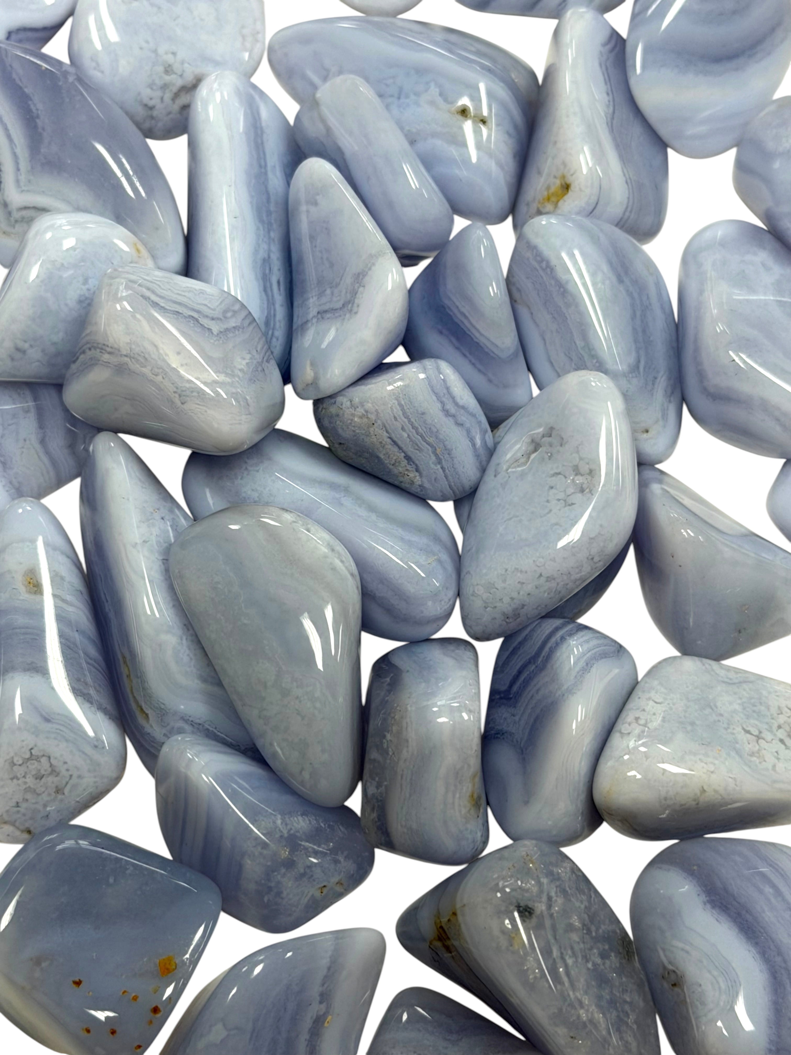Blue Lace Agate AA Grade Sm/Med Tumbled