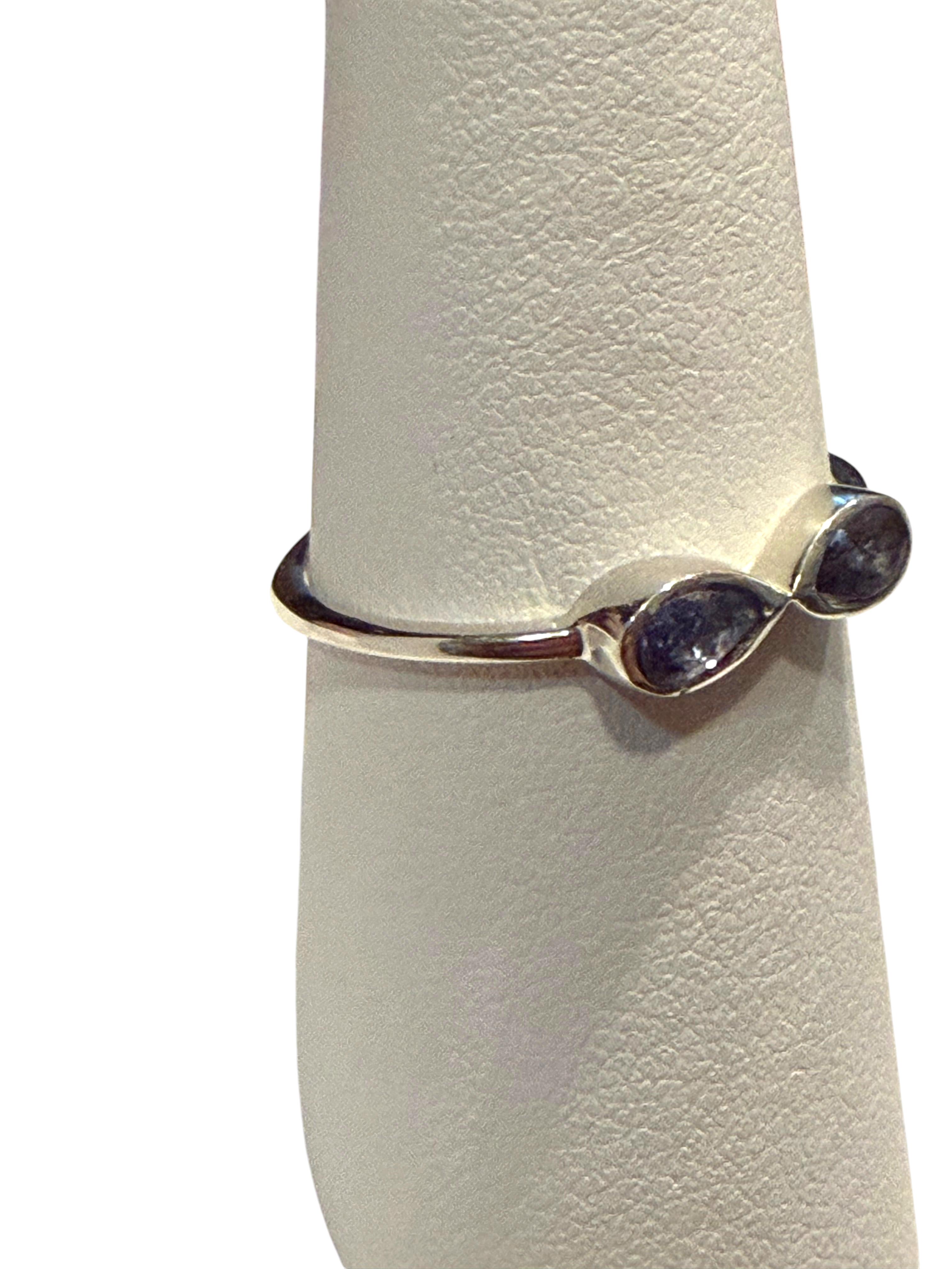 Tanzanite Infinity Sterling Silver Ring