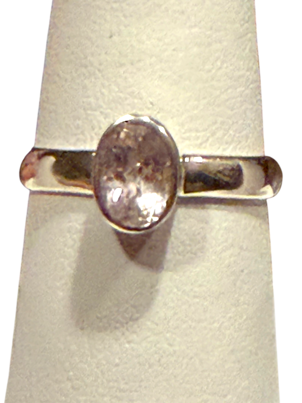 Morganite Sterling Silver Ring