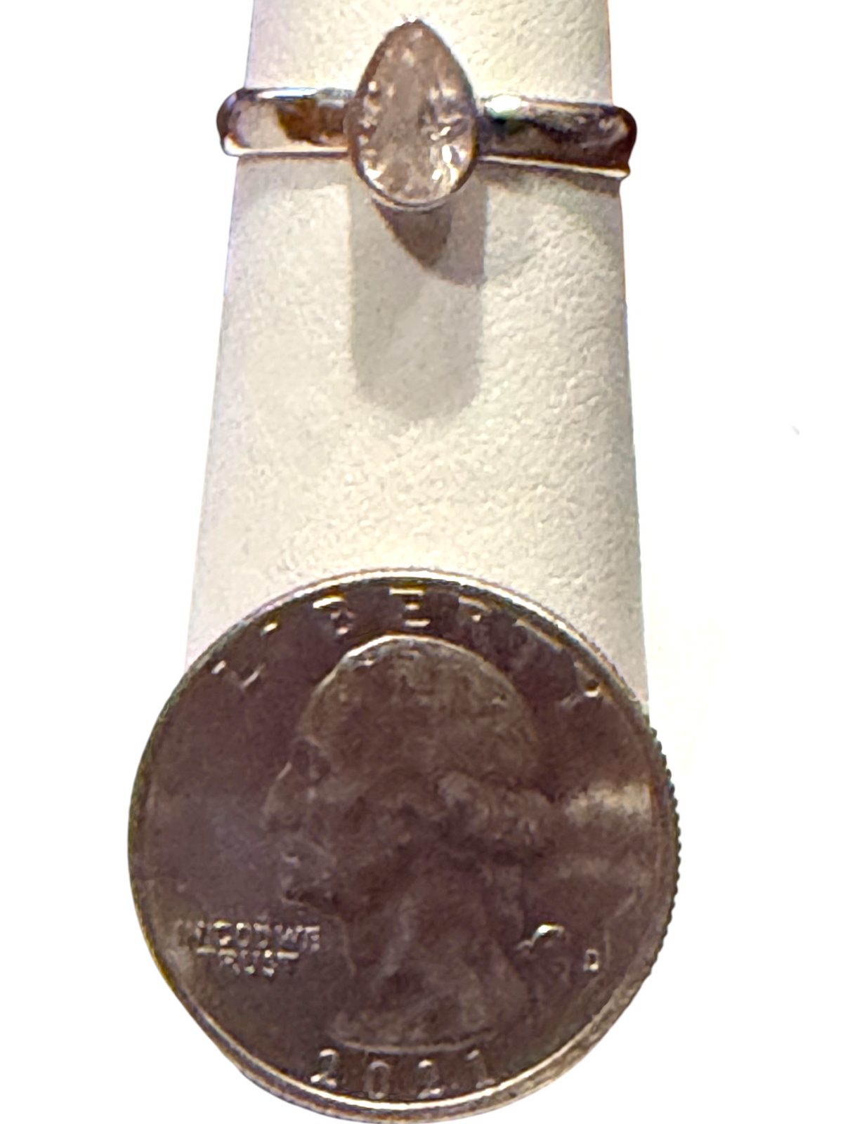 Morganite Sterling Silver Ring