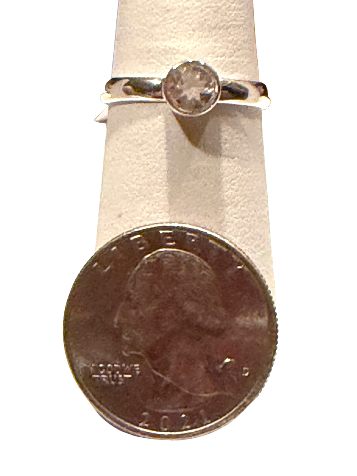 Morganite Sterling Silver Ring