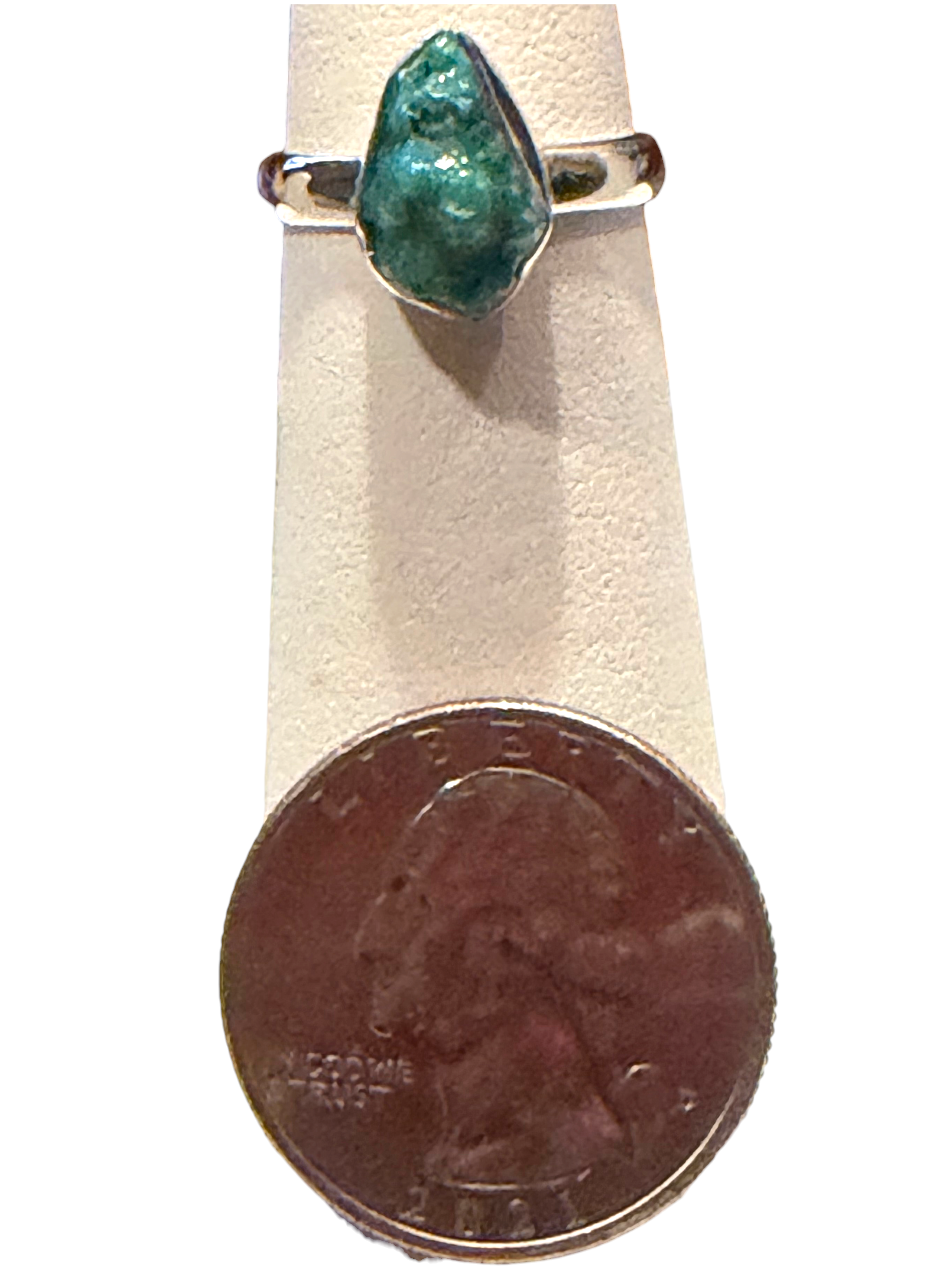 Turquoise (Rough) Sterling Silver Ring