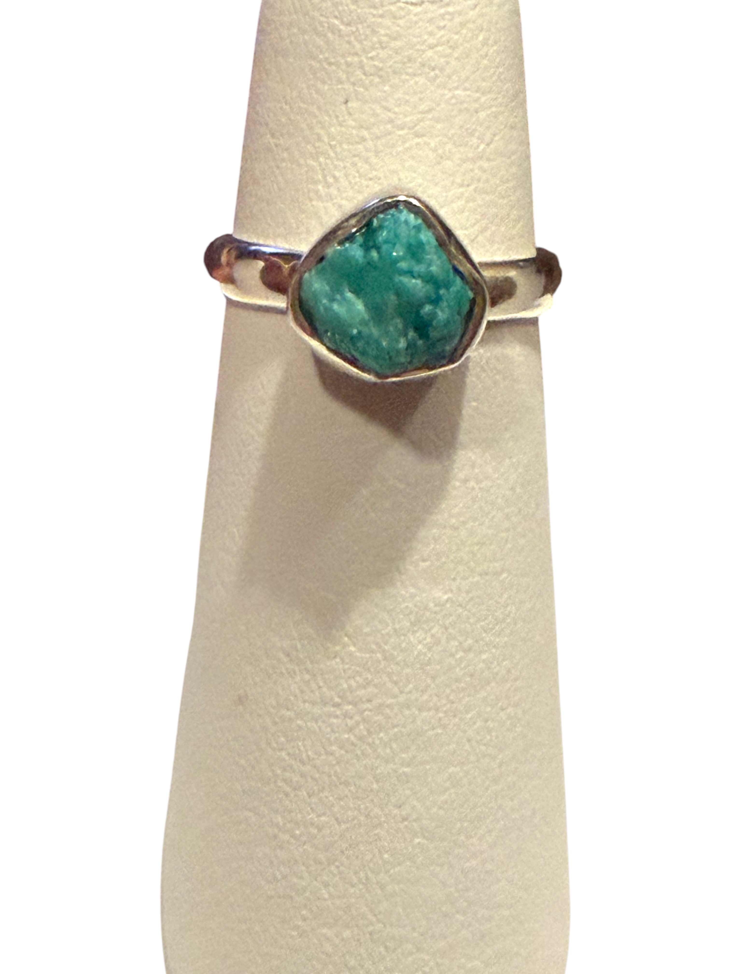 Turquoise (Rough) Sterling Silver Ring