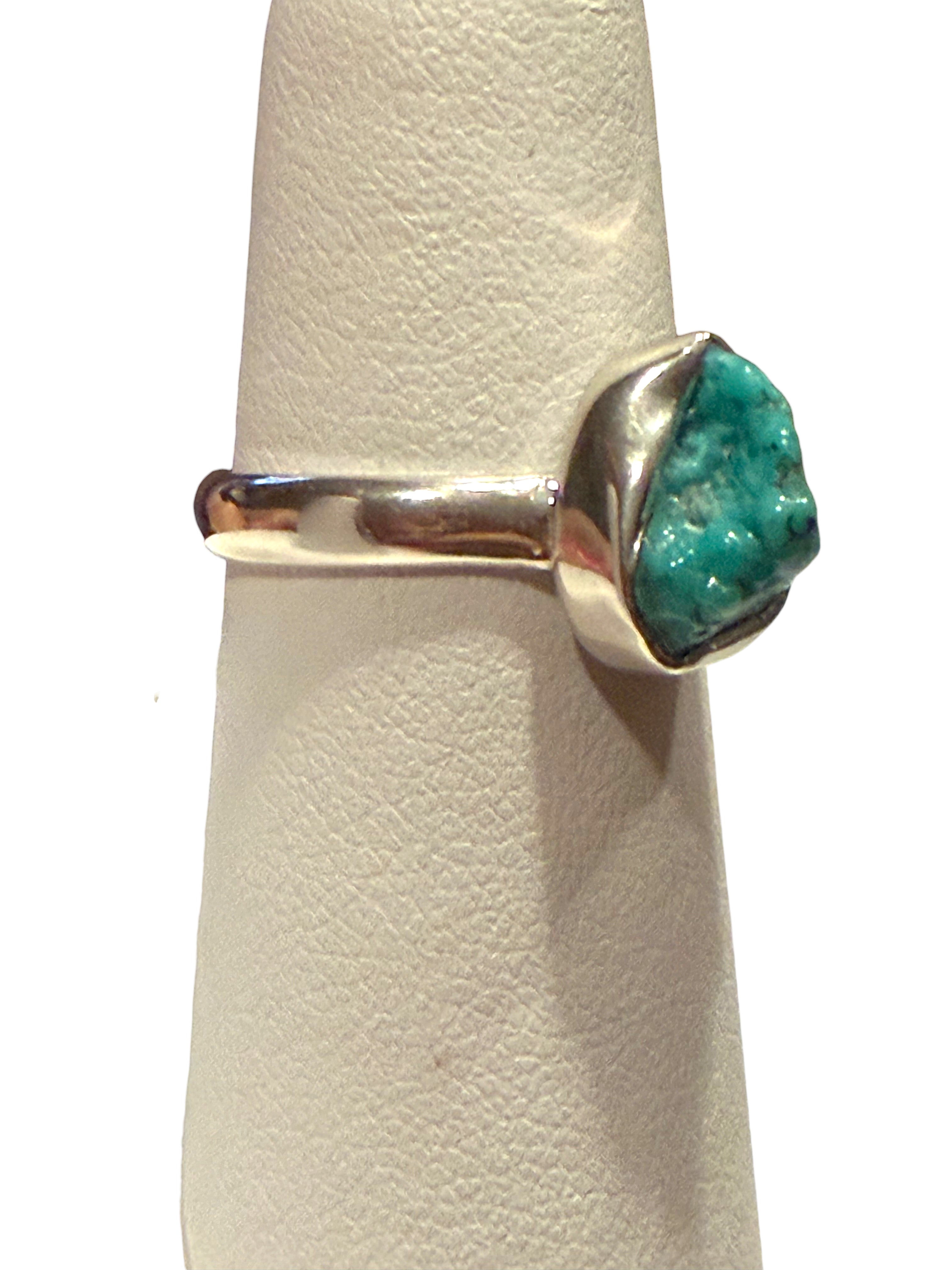 Turquoise (Rough) Sterling Silver Ring