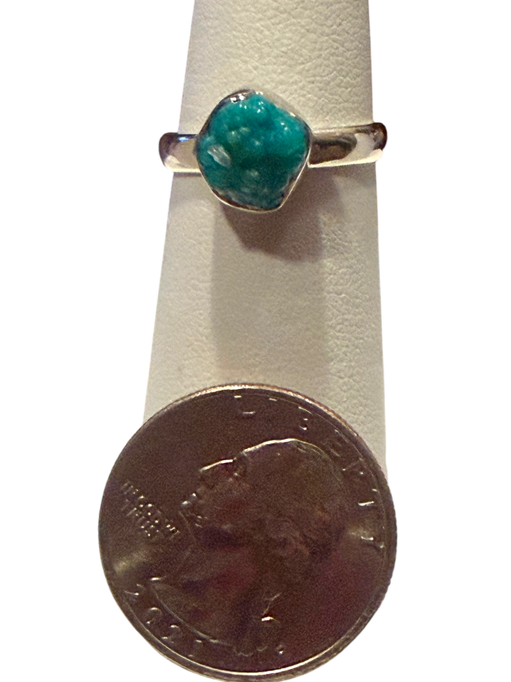 Turquoise (Rough) Sterling Silver Ring