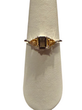 Citrine & Smoky Quartz Sterling Silver RIng