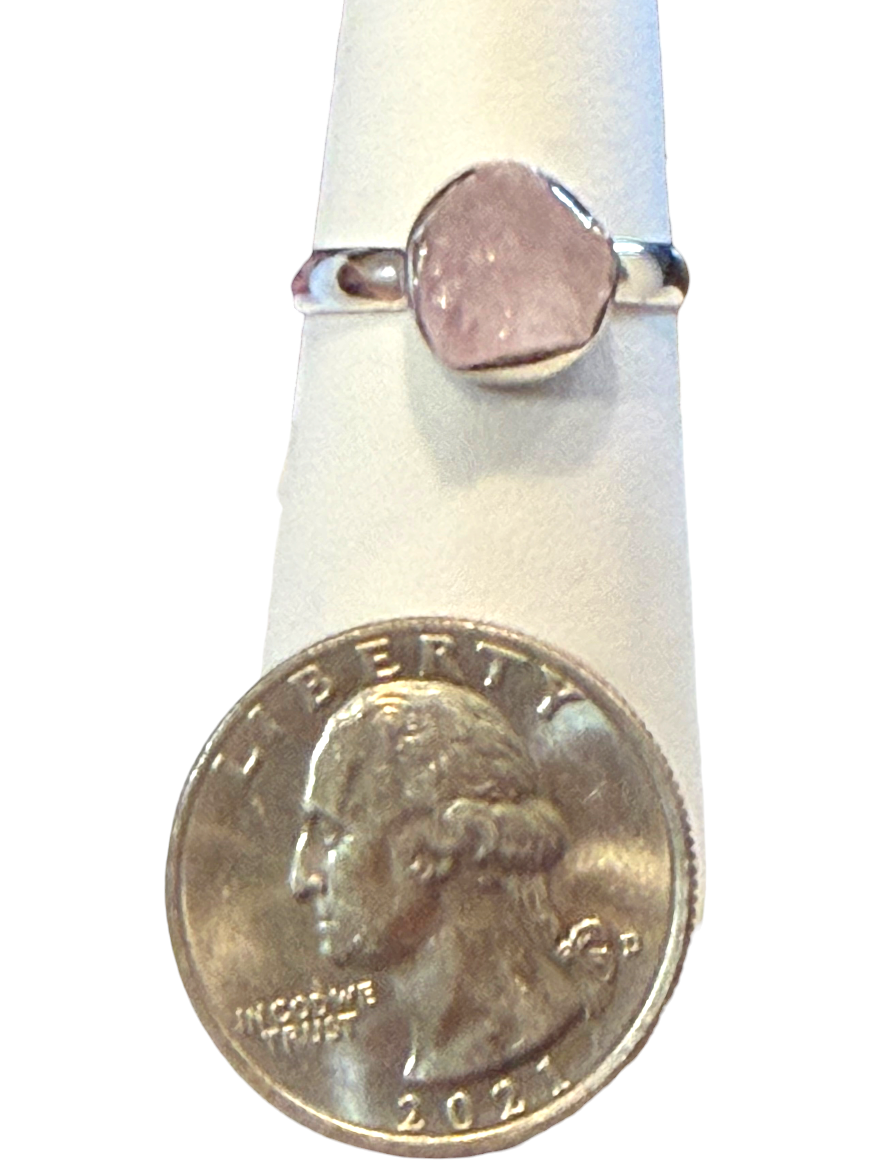 Morganite Sterling Silver Ring
