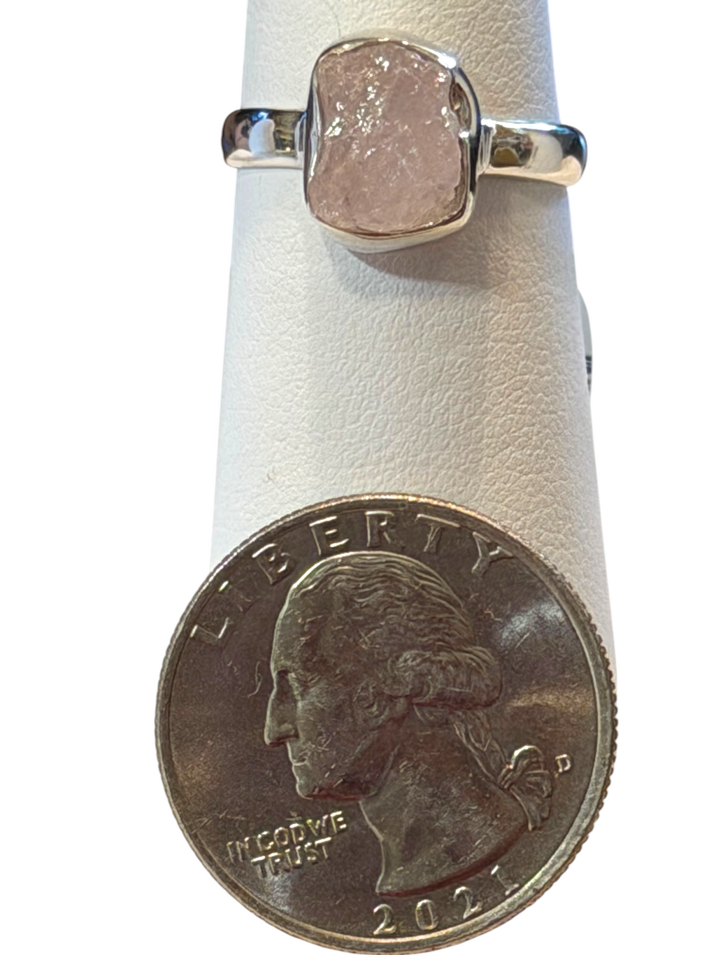 Morganite Sterling Silver Ring
