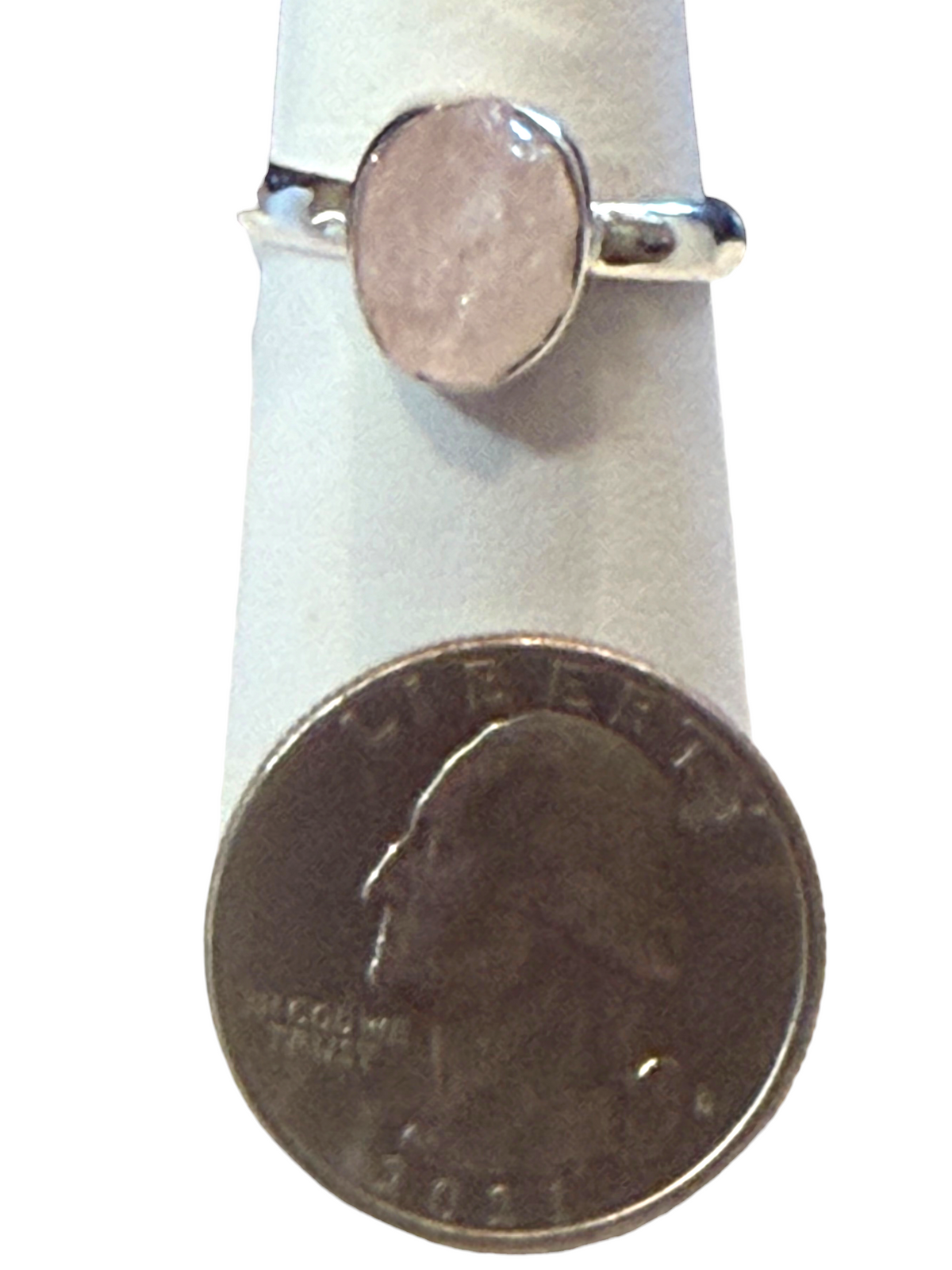 Morganite Sterling Silver Ring